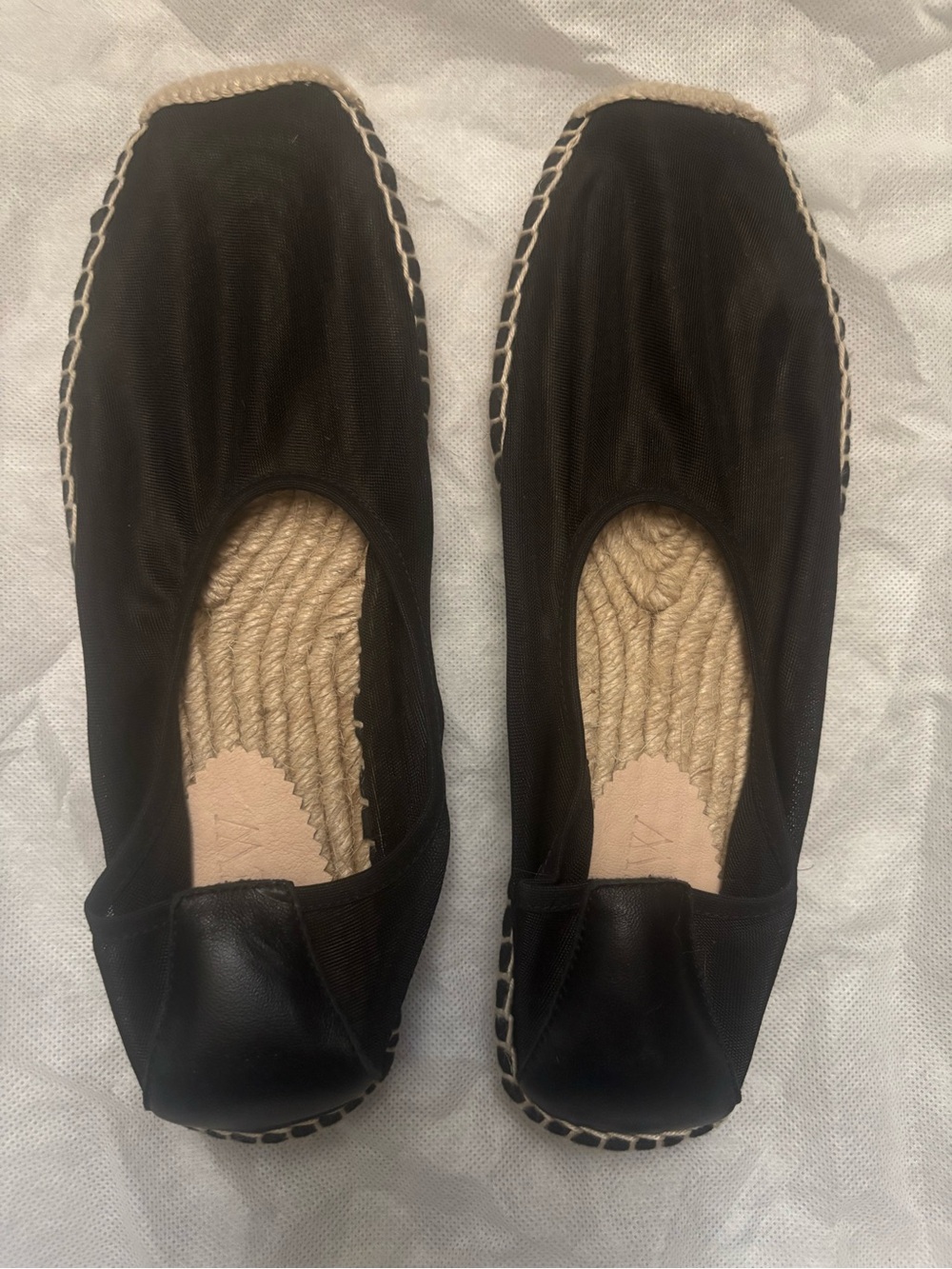Jcrew made in Spain espadrille flats in mesh unworn